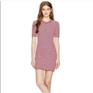 SUNDAY BEST Stripe Mini Dress Exposed Back Zipper Size 2